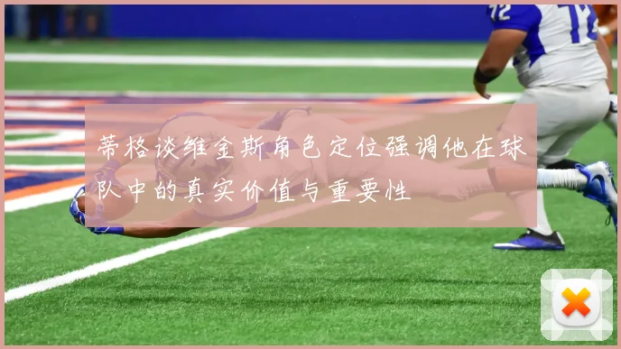 蒂格谈维金斯角色定位强调他在球队中的真实价值与重要性